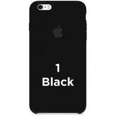 Чохол silicone case for iPhone 6 / 6s Black / чорний