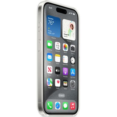 Чохол для Apple iPhone 15 Clear Case MagSafe (АА) Прозорий
